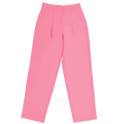 Chinti & Parker Chinti And Parker Ladies Peony Pop Wool-twill Flared Trousers In Pink