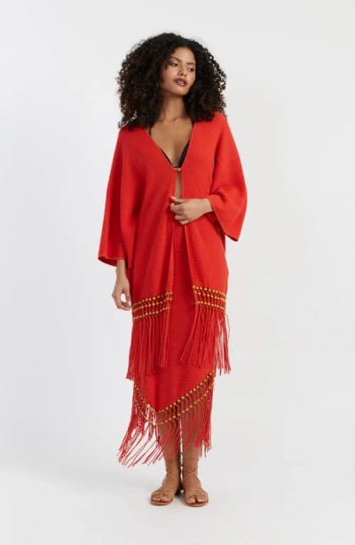 CHINTI & PARKER CHINTI & PARKER LAURA WHITMORE BEADED KAFTAN DRESS