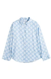 Chinti & Parker Laura Whitmore Paradise Shirt In Sky Blue