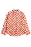 Chinti & Parker Paradise Pyjama Top In Terracotta