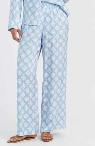 Chinti & Parker Laura Whitmore Paradise Trousers In Blue
