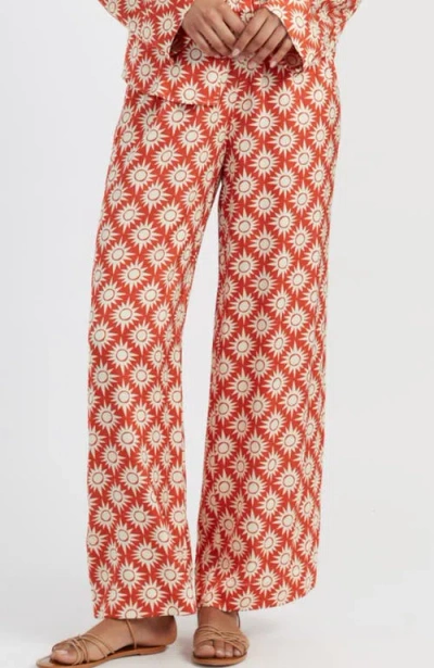 Chinti & Parker Laura Whitmore Paradise Trousers In Orange