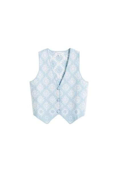 Chinti & Parker Laura Whitmore Sunflower Waistcoat