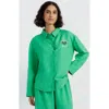 Chinti & Parker Women's Linen-cotton Peanuts Racquet Club Shirt In Green