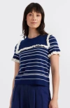 Chinti & Parker Nautical T-shirt In Admiral Blue