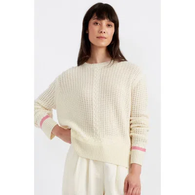 Chinti & Parker Penzance Wool Cashmere Sweater In Cream/multi