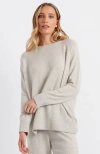 Chinti & Parker Pure Cashmere Summer Slouchy Sweater In Smokey Taupe