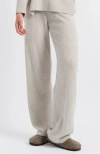 Chinti & Parker Pure Cashmere Wide Leg Pants In Smokey Taupe