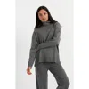 Chinti & Parker Relaxed Roll Neck Wool & Cashmere Sweater In Grey