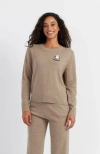 Chinti & Parker Soft-truffle Wood-cashmere Snoopy Badge Sweater In Camel