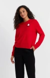 Chinti & Parker X Peanuts Wool-cashmere Sweater In Red