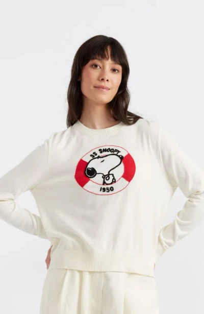 CHINTI & PARKER CHINTI & PARKER SNOOPY NAUTICAL BRETON SWEATER