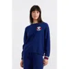 Chinti & Parker Blue Wool-cashmere Snoopy Nautical Sweater In Admiral Blue/multi