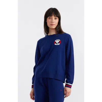 CHINTI & PARKER CHINTI & PARKER SNOOPY NAUTICAL WOOL CASHMERE SWEATER