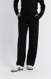 Chinti & Parker Black Wool-cashmere Snoopy Wide-leg Track Pants In Black