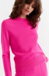 Chinti & Parker Wool-cashmere Cropped Sweater In Pink