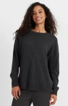 Chinti & Parker Charcoal Wool-cashmere Slouchy Sweater In Black