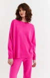 Chinti & Parker Wool-cashmere Slouchy Sweater In Pink
