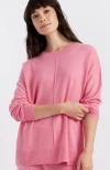 Chinti & Parker Wool & Cashmere Slouchy Sweater In Punch Pink