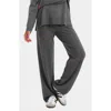 Chinti & Parker Wool & Cashmere Wide Leg Track Pant In Grey