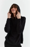 Chinti & Parker Boxy Hoodie In Black