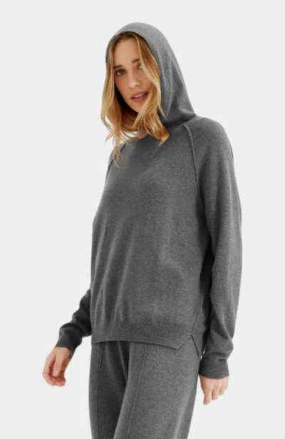 Chinti & Parker Wool Cashmere Boxy Hoodie In Gray