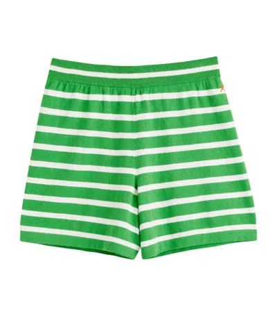 Chinti & Parker Cotton-linen Breton Shorts In Green