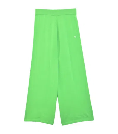 Chinti & Parker Cotton Wide-leg Sweatpants In Green