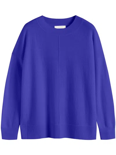 Chinti & Parker Crew-neck Knitted Jumper In Blue