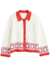 Chinti & Parker Crochet-knit Shirt In White