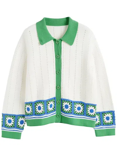 CHINTI & PARKER CROCHET-KNIT SHIRT