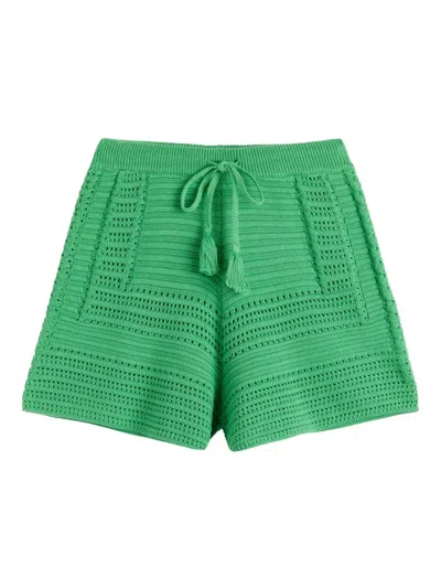 CHINTI & PARKER CROCHET-KNIT SHORTS