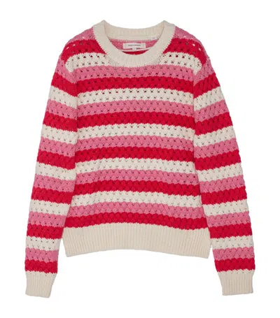 Chinti & Parker Crochet-knitted Sweater In Pink