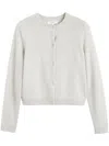 Chinti & Parker Cropped Cashmere Cardigan In Neutrals