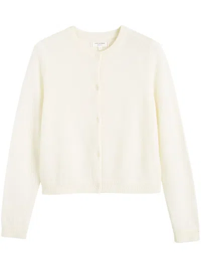 Chinti & Parker Cropped Cashmere Cardigan In Neutrals