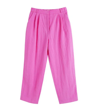 Chinti & Parker Straight-leg Cropped Trousers In Pink