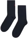 Chinti & Parker Decorative-stitching Socks In 蓝色