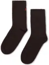 Chinti & Parker Decorative-stitching Socks In 黑色