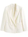 Chinti & Parker Cream Tencel-linen Blazer In Neutrals