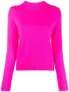 Chinti & Parker Fine-knit Cropped Jumper In Pink