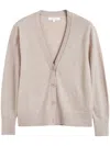 Chinti & Parker Fine-knit Merino Cardigan In Neutrals