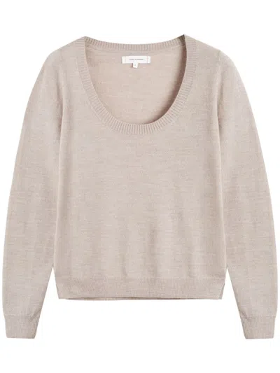 Chinti & Parker Fine-knit Merino Jumper In Neutrals