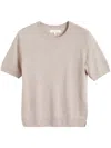 Chinti & Parker Fine-knit Merino T-shirt In Neutrals