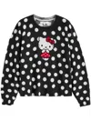 Chinti & Parker Hello Kitty Polka-dot Sweater In Schwarz