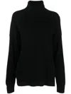 Chinti & Parker High-neck Long-sleeves Knit Jumper In Black