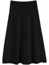 Chinti & Parker High-waisted Midi Skirt In Black