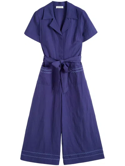 Chinti & Parker La Mer Jumpsuit In Blue