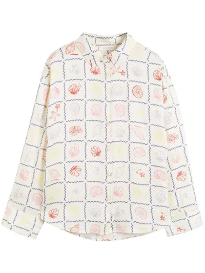 Chinti & Parker La Mer-print Shirt In Neutrals