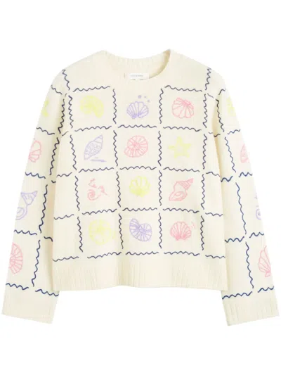Chinti & Parker La Mer Sweater In Neutrals