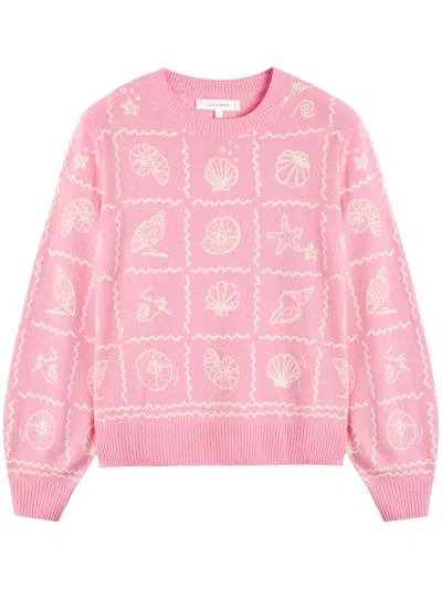 Chinti & Parker La Mer Sweater In Pink